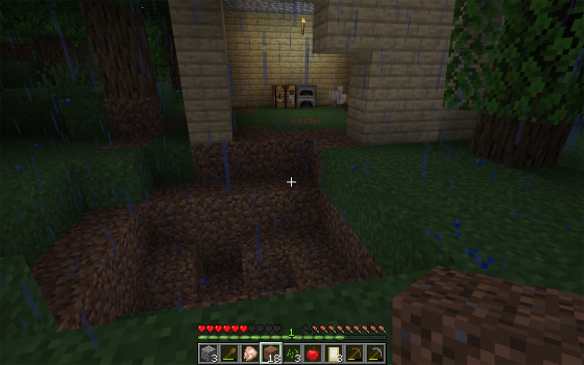 Minecraft - Hole in the Side of the House