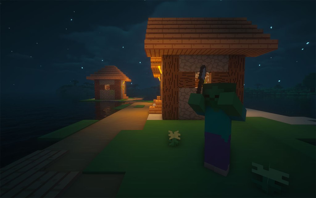 zombie in Minecraft village